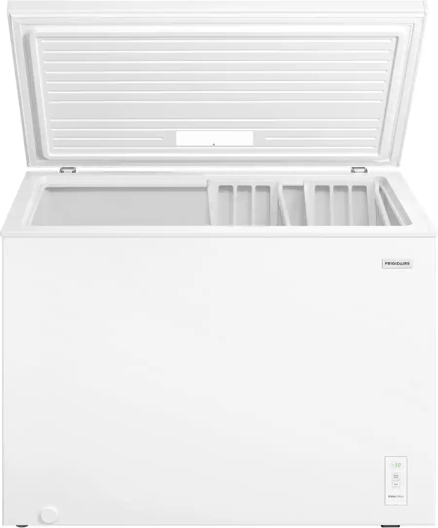 Frigidaire 10 Cu. Ft. Convertible Garage Ready chest freezer White - Interior Light, temperature control, Manual Defrost