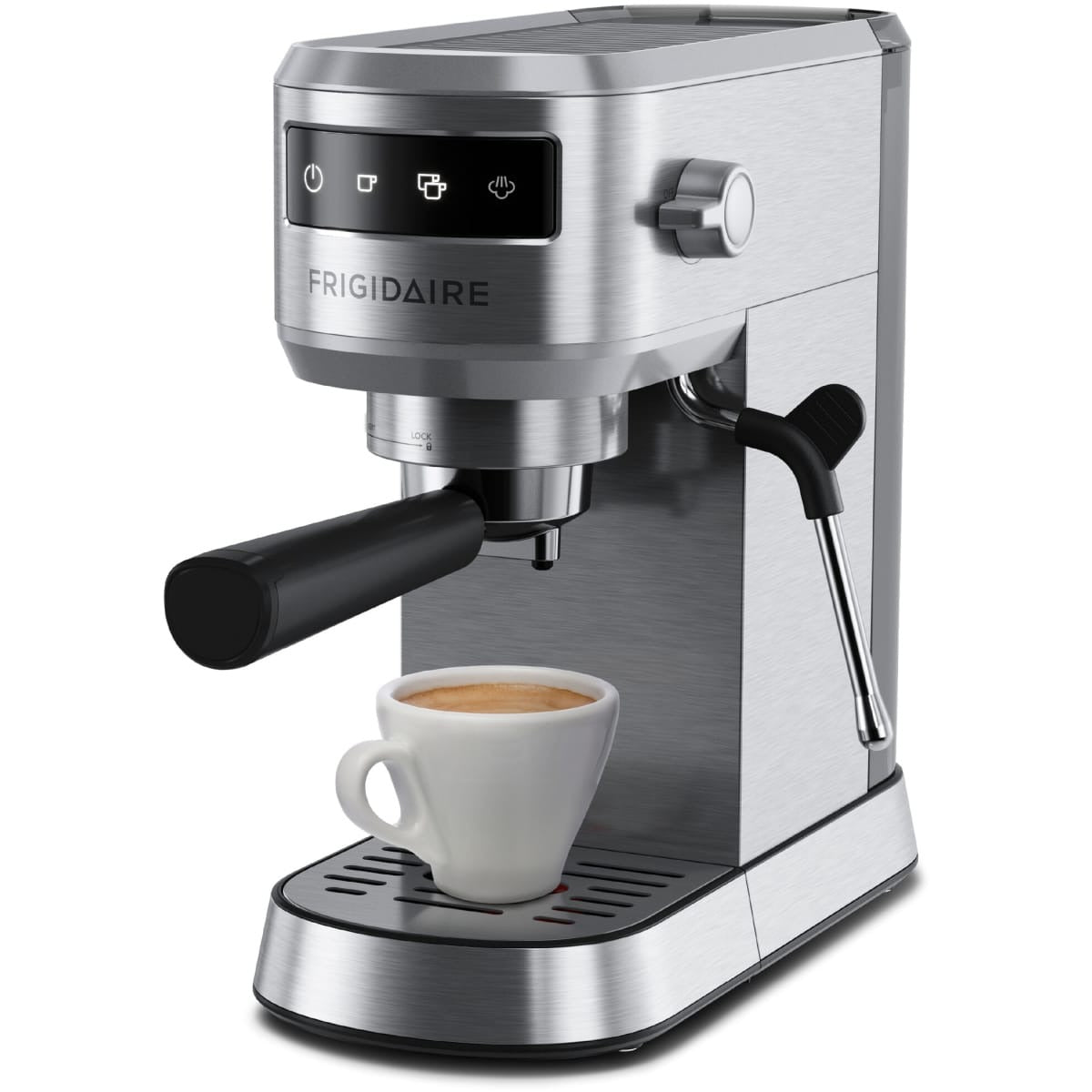FREM100SS Frigidaire Professional Steam Espresso Machine with 15-Bar Pump and Stainless Steel Finish