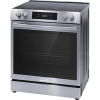 GCFE3060BF GE Café™ 30" Slide-In Front Control Electric Range with Convection Oven in Matte Black