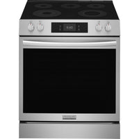 GCFE3070BF Frigidaire Gallery 30" Electric Range with 6.2 cu. ft. Oven Capacity, Stone-Baked Pizza Mode, Air Fry, Steam Bake, Steam Roast, and Smudge-Proof Stainless Steel Finish