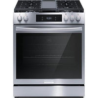 GCFG3060BF GE Café™ 30" Slide-In Front Control Gas Range with Convection Oven in Matte Black