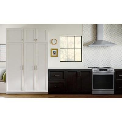GCFG3060BF GE Café™ 30" Slide-In Front Control Gas Range with Convection Oven in Matte Black