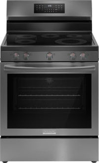 GCRE3060BD Frigidaire Gallery® 30" Smudge-Proof® Black Stainless Steel Freestanding Electric Range