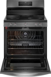 GCRE3060BD Frigidaire Gallery® 30" Smudge-Proof® Black Stainless Steel Freestanding Electric Range