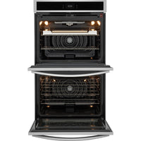 30 Inch Double Electric Wall Oven with 10.6 Cu. Ft. Total Capacity, Stone-Baked Pizza Mode, Total Convection, Air Fry, Pizza Shield, Stone and Peel Included, No PreHeat, Slow Cook, and Star-K Certified