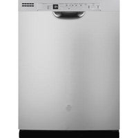GDF630PSMSS GE® 24" Front Control Stainless Steel Dishwasher with Plastic Interior, Sanitize Cycle & Dry Boost