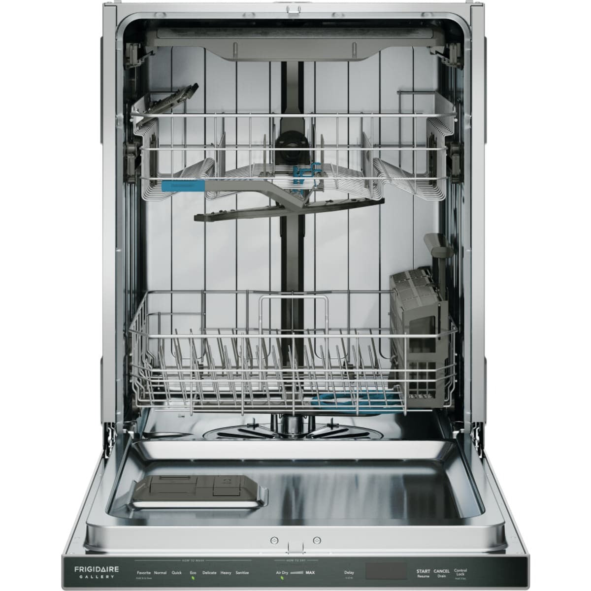 GDSP4715AF 24 in Built‑In Dishwasher with CleanBoost™, MaxBoost™ Dry, OrbitClean®, Sanitize Cycle, Adjustable Racks & 14‑Place‑Setting Capacity – Smudge‑Proof Stainless Steel