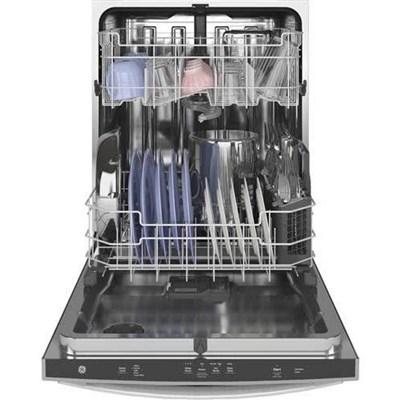 GDT565SSNSS GE® 24" Top Control Built-In Dishwasher with Dry Boost and Steam Prewash in Stainless Steel