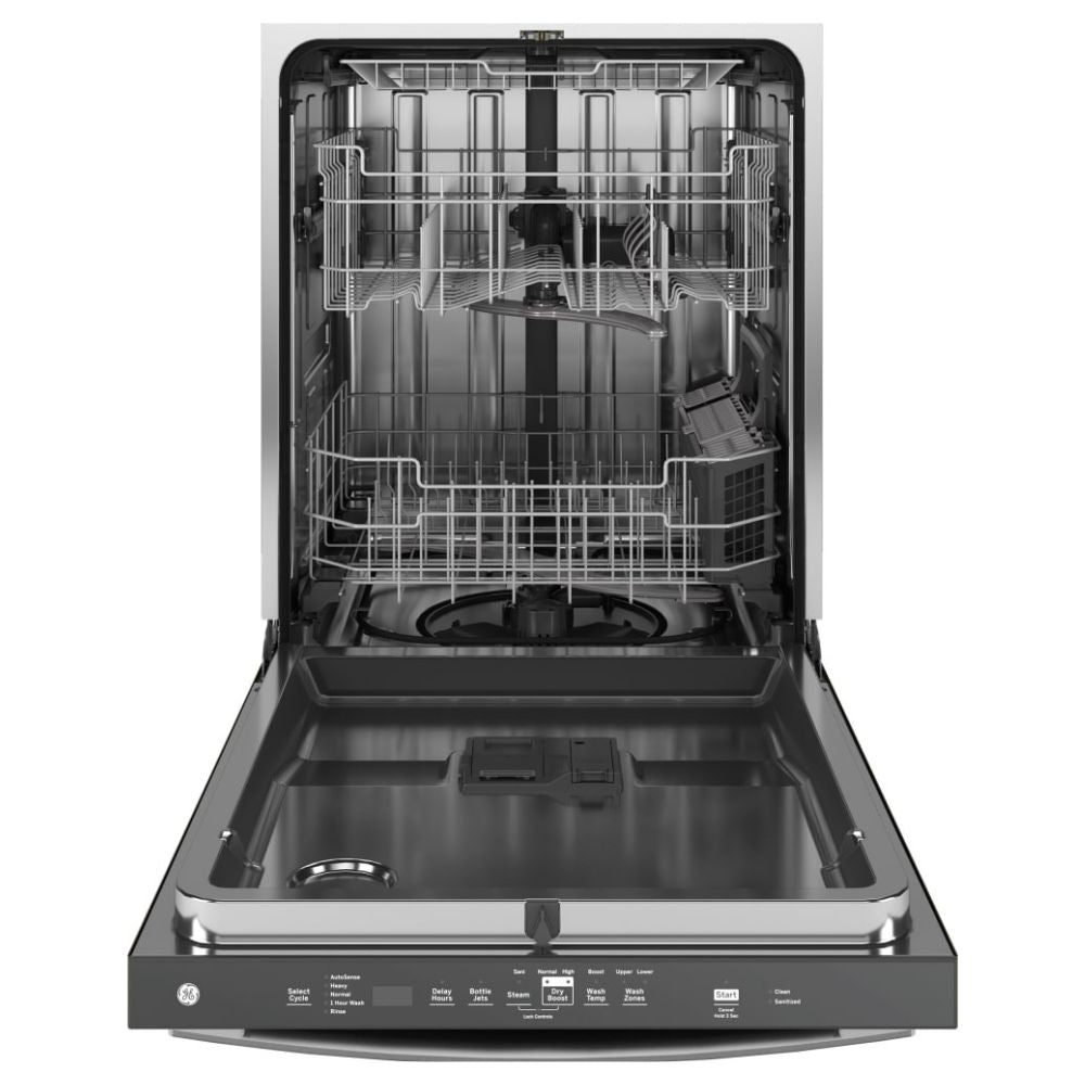 GDT650SYVFS GE® 24" Top Control Built-In Dishwasher with Dry Boost and Steam Prewash in Fingerprint Resistant Stainless Steel