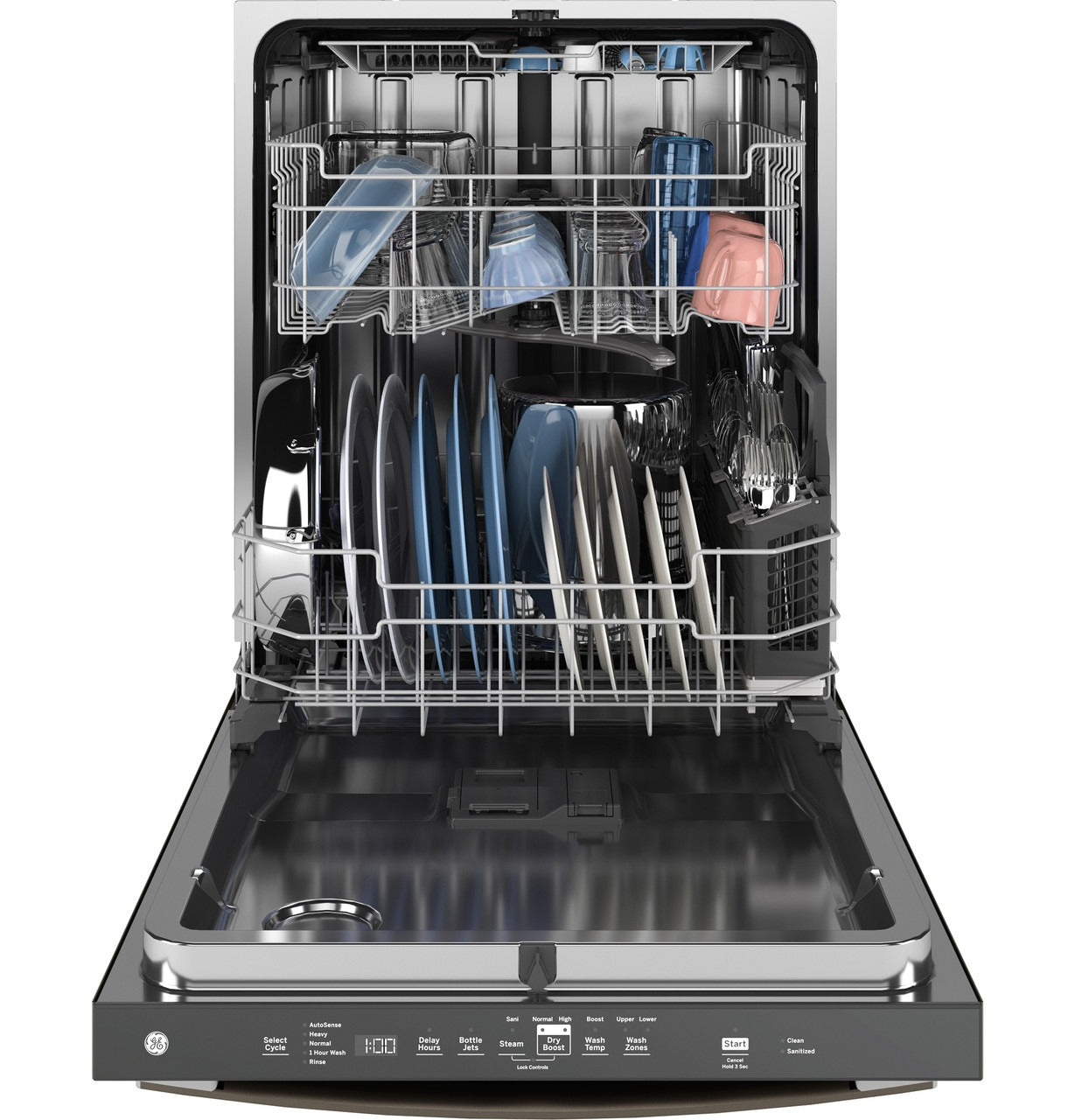 GDT670SMVES 24-in ENERGY STAR Top‑Control Dishwasher with Stainless‑Steel Interior, Dry Boost & 3rd Rack Slate