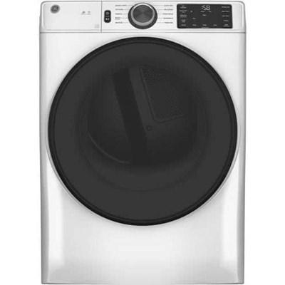 GFD55GSSNWW GE® 7.8 Cu. Ft. White Smart Front Load Gas Dryer