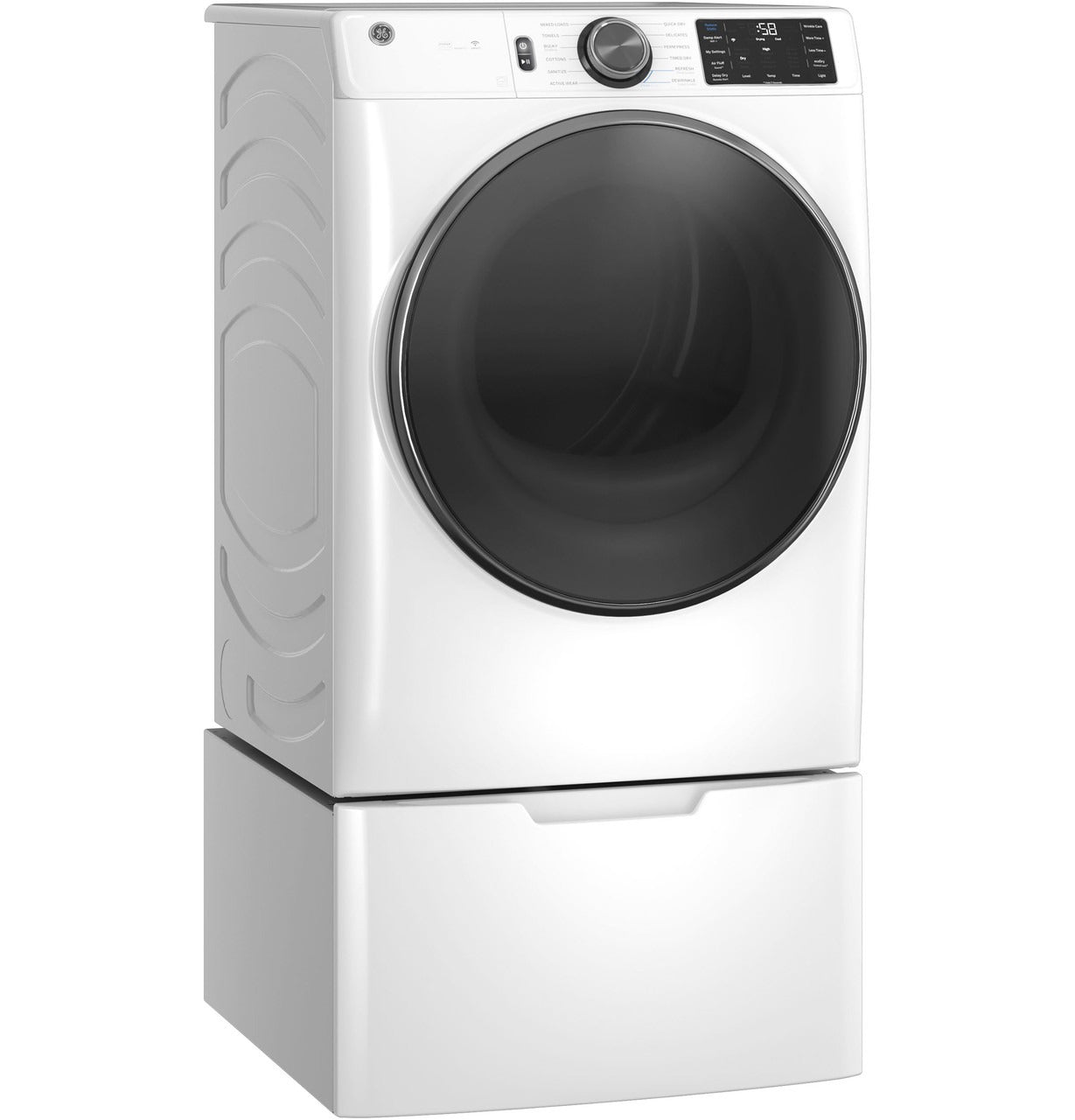 GFD65GSSVWW 7.8 Cu. Ft. ENERGY STAR Front Load Gas Dryer with Steam White