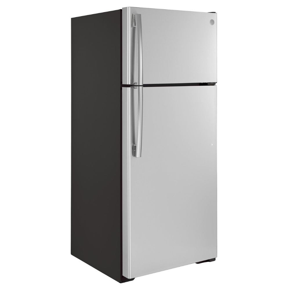 GIE18GSNRSS GE® 28 in. 17.5 Cu. Ft. Stainless Steel Top Freezer Refrigerator