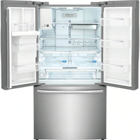 GRFS287DAF Frigidaire Gallery 28 cu. ft. Standard-Depth French-Door Refrigerator with EvenTemp™ Cooling, Dual Ice Maker, ReadyStore™ Beverage Rack, Slide-Under Shelving (Stainless Steel)