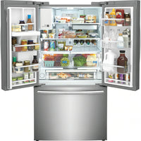 GRFS287DAF Frigidaire Gallery 28 cu. ft. Standard-Depth French-Door Refrigerator with EvenTemp™ Cooling, Dual Ice Maker, ReadyStore™ Beverage Rack, Slide-Under Shelving (Stainless Steel)