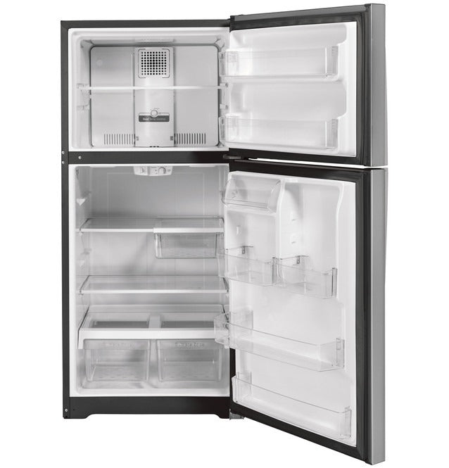 GTS22KYNRFS GE® 33 in. 21.9 Cu. Ft. Fingerprint Resistant Stainless Steel Freestanding Refrigerator