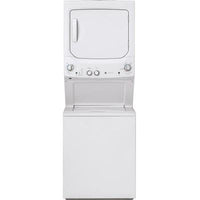 GUD27ESSMWW GE® Unitized Spacemaker® 3.8 Cu. Ft. Washer, 5.9 Cu. Ft. White On White Electric Dryer