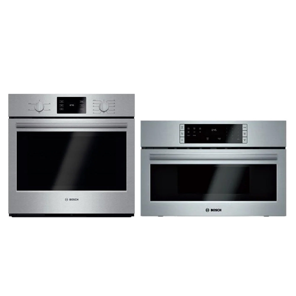 Bosch 500 Series 30" Electric Wall Oven HBL5351UC & HMB50152UC Combo FullWaranty