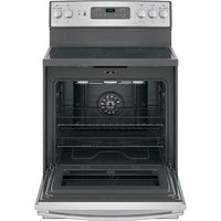 JB655YKFS GE® 30" Free-Standing Electric Convection Range in Fingerprint Resistant Stainless Steel