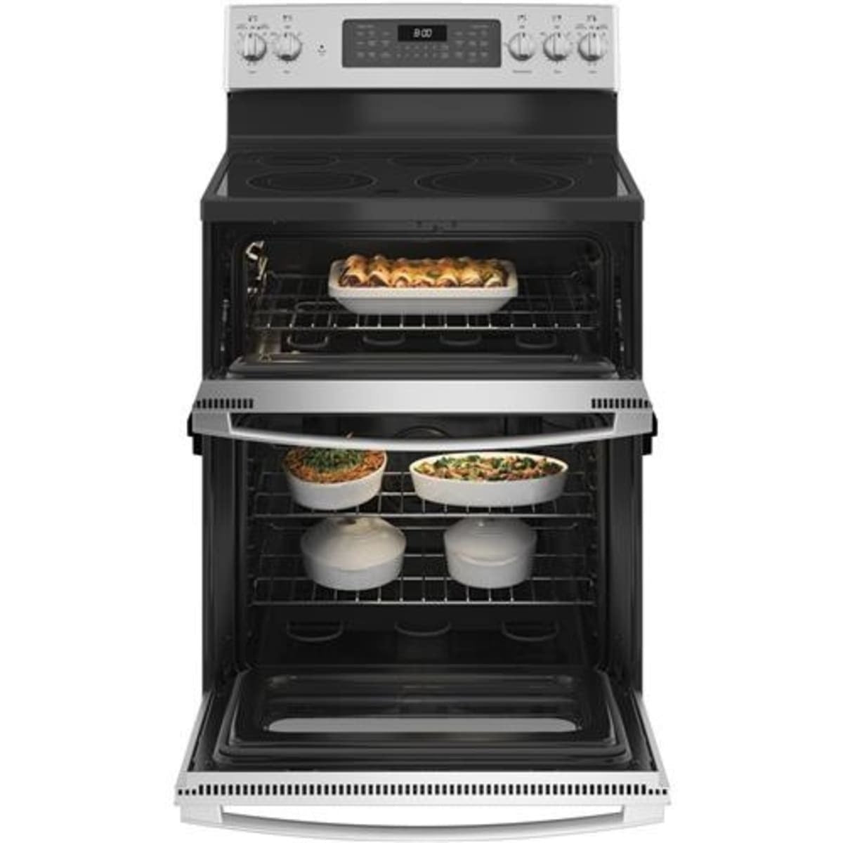 JBS86SPSS GE 30-inch Free-Standing Electric Double Oven Range with Convection – Stainless Steel