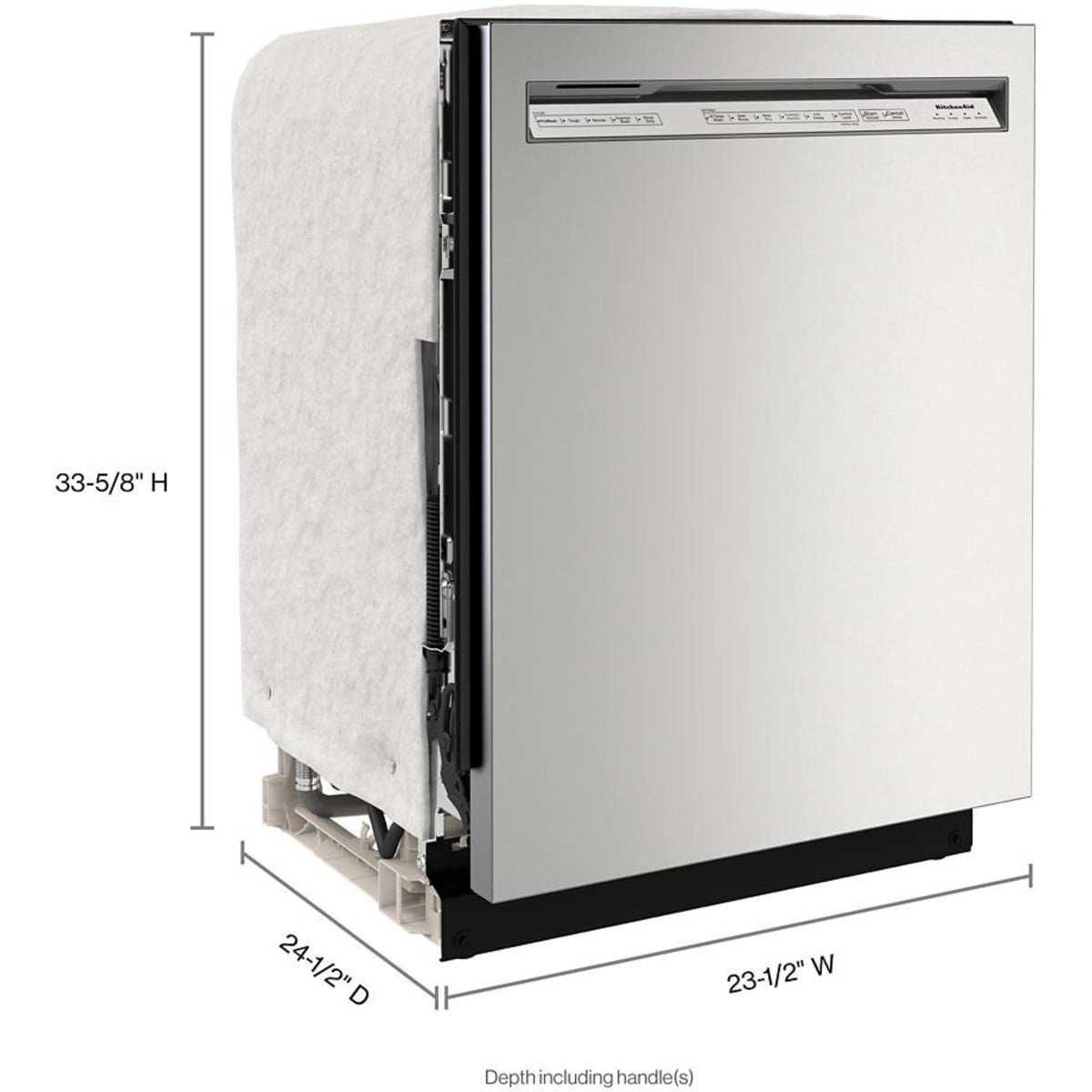 KDFE104KPS KitchenAid 24-inch Built-In Dishwasher with Clean Water Wash System and High Temperature Wash