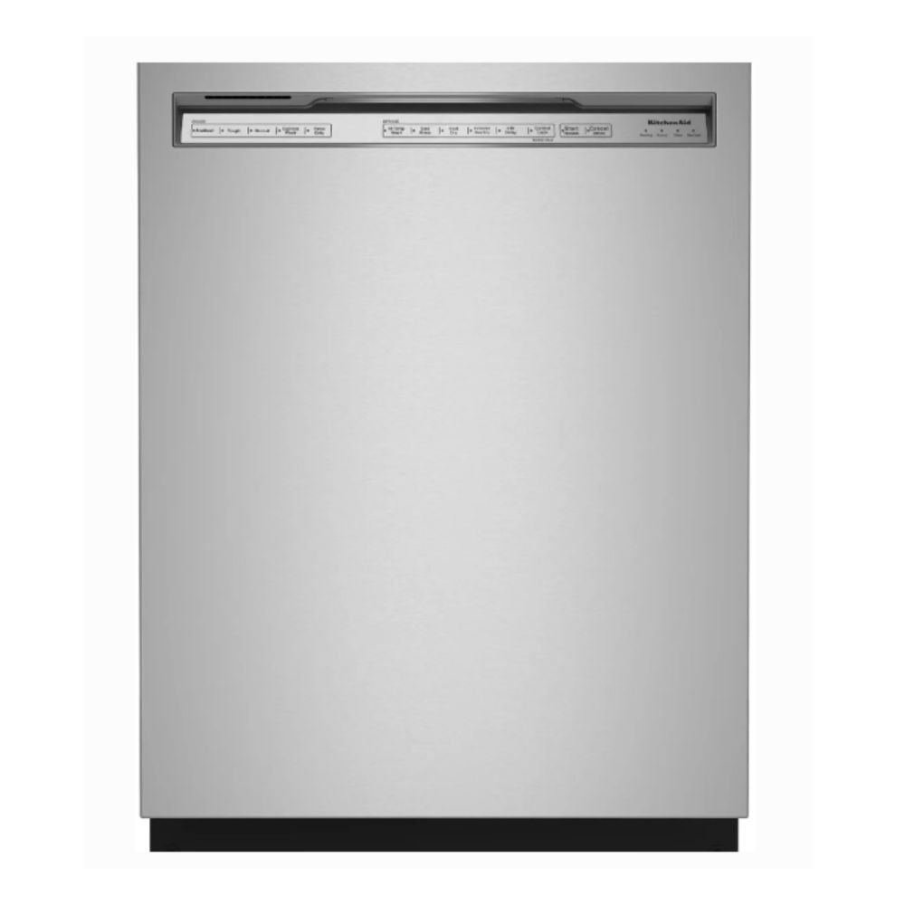 KitchenAid KDFE204KPS – 24‑Inch Built-In Dishwasher with 13‑Place Setting Capacity, 39 dBA Quiet Operation, 5 Wash Cycles + Options, Triple Filtration System, Stainless Steel Interior, PrintShield™ Stainless Steel, Heated Dry, Energy Star® Certified.