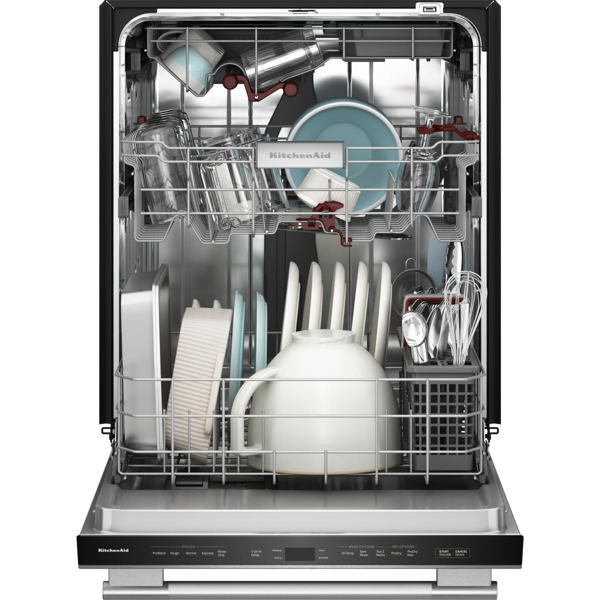 24 Inch Fully Integrated Built-In Dishwasher with 16 Place Settings, 5 Wash Cycles, 360° Max Jets™ Third Rack, 44 dBA, 7.25 cu. ft. MaxTub™, ProDry™ System, ProWash™ Cycle, True Self-Cleaning Filtration, PrintShield™