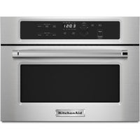 24 Inch Built-In Microwave Oven with 1.4 cu. ft. Capacity, 1000 Watt Cooking, Stainless Steel Cavity, Halogen Interior Light, Clock, Precision Touch Controls, Keep Warm, Popcorn, Baked Potato, and Trim Kits Included