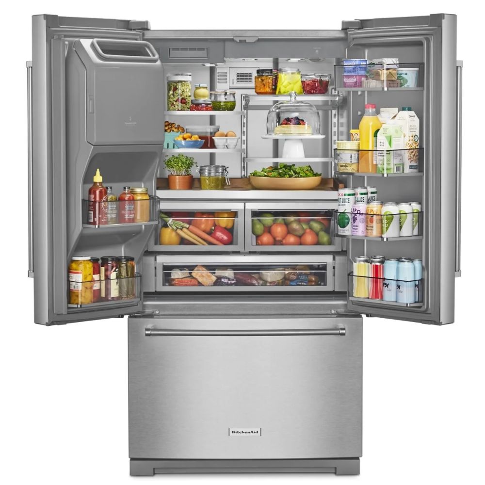 KRFF577KPS KitchenAid 25.8 cu. ft. French Door Refrigerator with Platinum Interior Design and Pro-Style® Handle