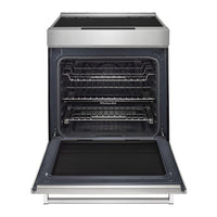 30 Inch Slide-In Induction Range with 4 Elements, 6.4 cu. ft. Even-Heat™ True Convection Oven, Bridge Zone, Storage Drawer, Air Fry, Steam Bake, AquaLift® Self-Clean, and ADA Compliant
