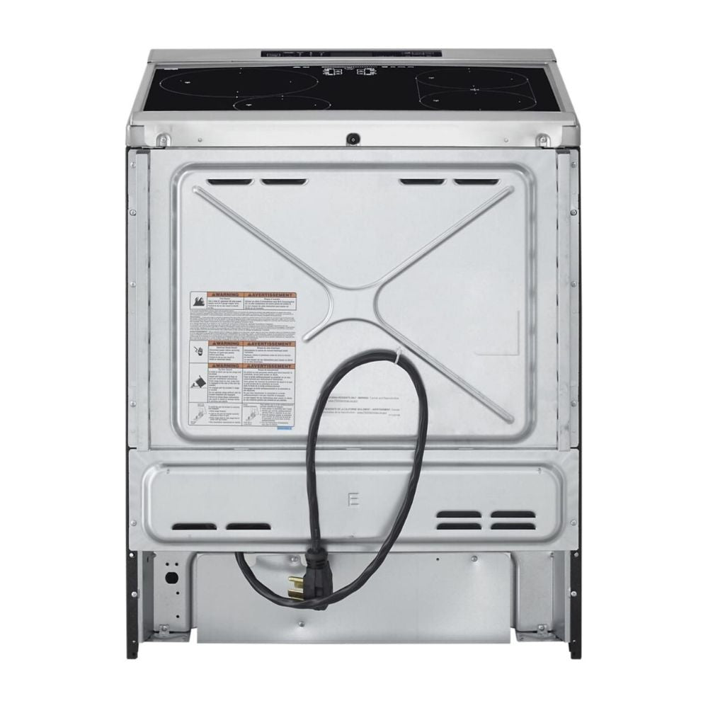 30 Inch Slide-In Induction Range with 4 Elements, 6.4 cu. ft. Even-Heat™ True Convection Oven, Bridge Zone, Storage Drawer, Air Fry, Steam Bake, AquaLift® Self-Clean, and ADA Compliant