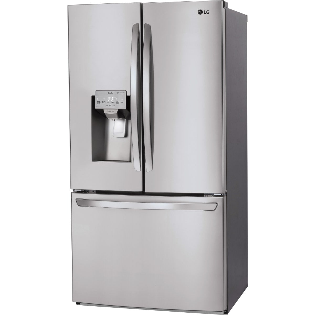 LFXS28968S LG 27.9 cu. ft. French Door Refrigerator with Slim SpacePlus® Ice System and Smart Cooling® – Stainless Steel