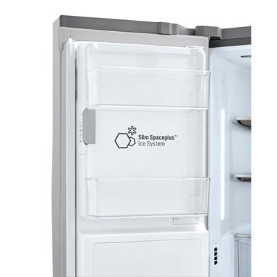 LMXC22626S LG 22 cu. ft. Counter-Depth 4-Door French Door Refrigerator with CustomChill® Drawer in Stainless Steel
