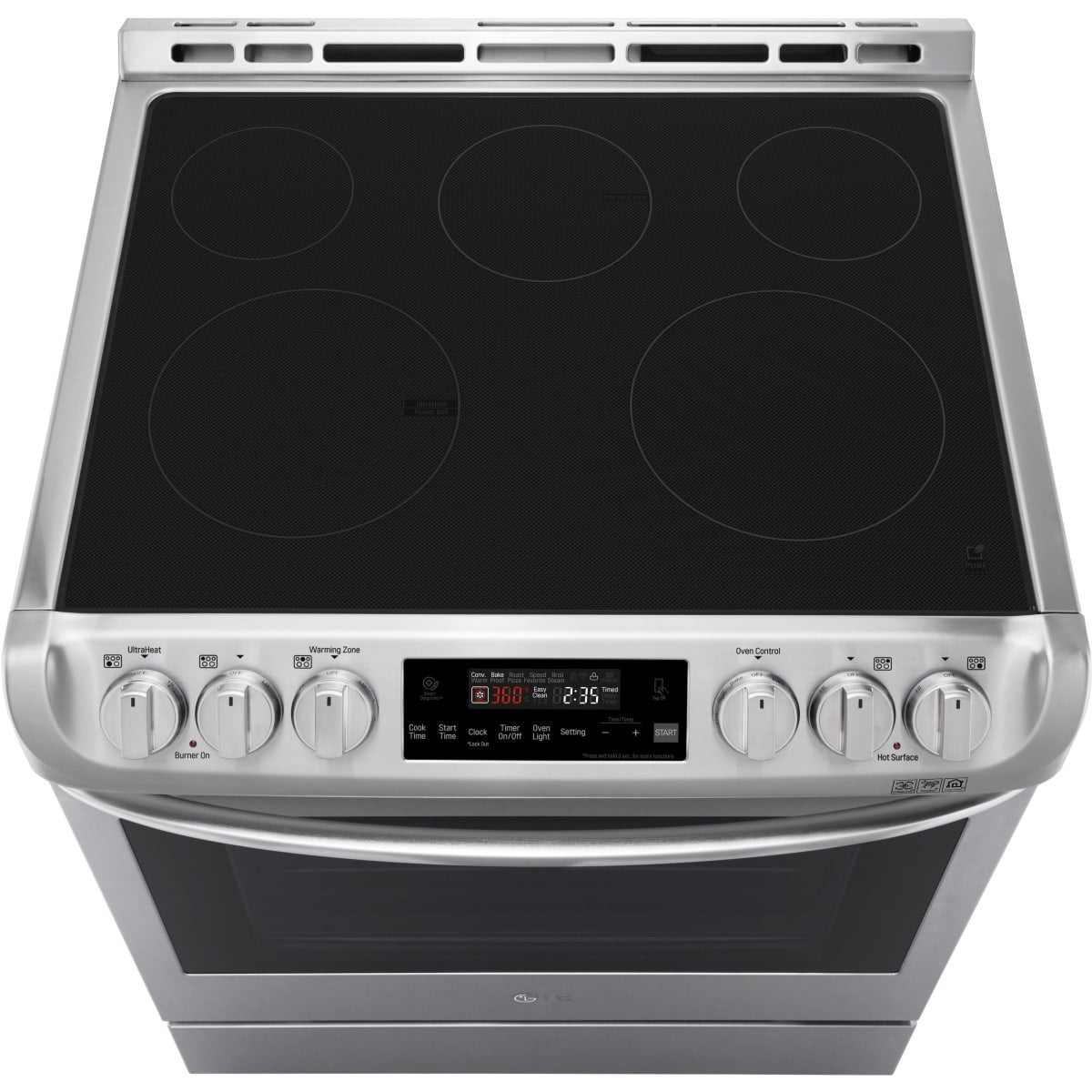 30 Inch Slide-In Electric Range with 5 Radiant Heating Elements, 6.3 cu. ft. Oven Capacity, Storage Drawer, ProBake Convection®, EasyClean®, WideView™ Window, SmartDiagnosis™, SmoothTouch™, PrintProof™ Finish, UltraHeat™ Burner