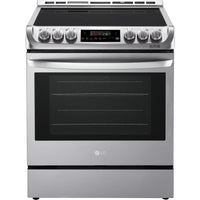 30 Inch Slide-In Electric Range with 5 Radiant Heating Elements, 6.3 cu. ft. Oven Capacity, Storage Drawer, ProBake Convection®, EasyClean®, WideView™ Window, SmartDiagnosis™, SmoothTouch™, PrintProof™ Finish, UltraHeat™ Burner