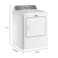 MED4500MW Maytag 7.0 cu. ft. Electric Dryer with Extra Power and Advanced Moisture Sensing