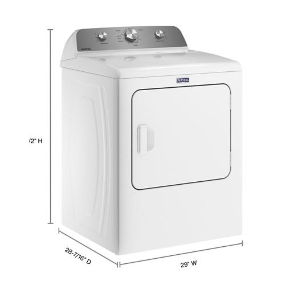 MED4500MW Maytag 7.0 cu. ft. Electric Dryer with Extra Power and Advanced Moisture Sensing