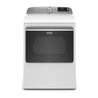 27 Inch Smart Dryer with 7.4 Cu. Ft. Capacity, Extra Power Button, Hamper Door, WiFi Enabled, Remote Access, 11 Dryer Cycles, Advanced Moisture Sensing, Quick Dry, Wrinkle Prevent Option, and Wrinkle Control Cycle: Electric