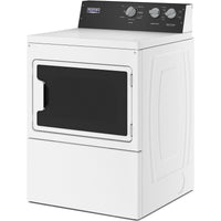 MEDP586KW Maytag 27" Commercial-Grade Residential Electric Dryer with 7.4 cu. ft. Capacity, White Finish, and 5-Year Warranty