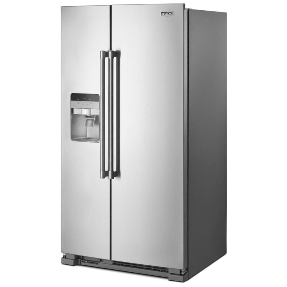 MSS25C4MGZ - 36 Inch Freestanding Side by Side Refrigerator with 24.5 Cu. Ft. Total Capacity, Fingerprint Resistant, Soft Freeze Bin, Ice Maker, External Ice/Water Dispenser, EveryDrop™ Water Filter, and ADA Compliant: Stainless Steel