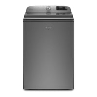 27 Inch Top Load Smart Washer with 5.3 Cu. Ft. Capacity, Extra Power Button, Built-In Water Faucet, Advanced Vibration Control™, Power™ Impeller, 13 Wash Cycles, Quick Wash Cycle, Sanitize with Oxi, and ENERGY STAR® Certified: Metallic Slate