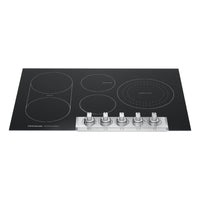 Electric Cooktop with 5 Radiant Elements, 3200 Watt Element, Even Temp™ Element, Bridge Element, Backlit LED Knobs, Keep Warm Zone, and ADA Compliant: 30 Inch Width