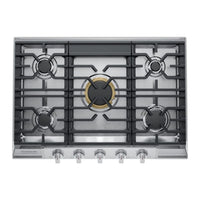 Gas Cooktop with 5 Sealed Burners, 18,000 BTU Burner, Simmer Burner, Even Temp™ Burner, Continuous Grates, Backlit LED Knobs, and ADA Compliant: 30 Inch