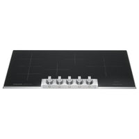 Induction Cooktop with 5 Cooking Zones, 3600 Watt Burner, Even Temp™ Element, Bridge Element, Backlit LED Knobs, ADA Compliant, and Energy Star Certified: 36 Inch