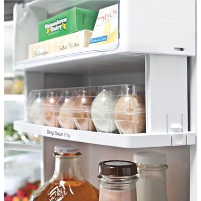 PFE28PYNFS GE Profile™ 36" Smart French Door Refrigerator with 27.7 Cu. Ft. Capacity, Keurig® K-Cup® Brewing System in Fingerprint Resistant Stainless Steel