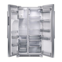 PRSC2222AF - 36 Inch Counter Depth Side by Side Refrigerator with 22.3 Cu. Ft. Capacity, EvenTemp™ Cooling, CrispSeal® Plus Crisper, Ice Maker, External Water Dispenser, PureAir Air Filter, Sabbath Mode, ADA Compliant, and Energy Star Certified
