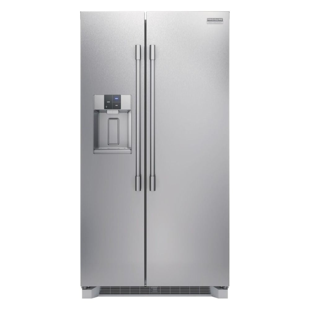 PRSC2222AF - 36 Inch Counter Depth Side by Side Refrigerator with 22.3 Cu. Ft. Capacity, EvenTemp™ Cooling, CrispSeal® Plus Crisper, Ice Maker, External Water Dispenser, PureAir Air Filter, Sabbath Mode, ADA Compliant, and Energy Star Certified