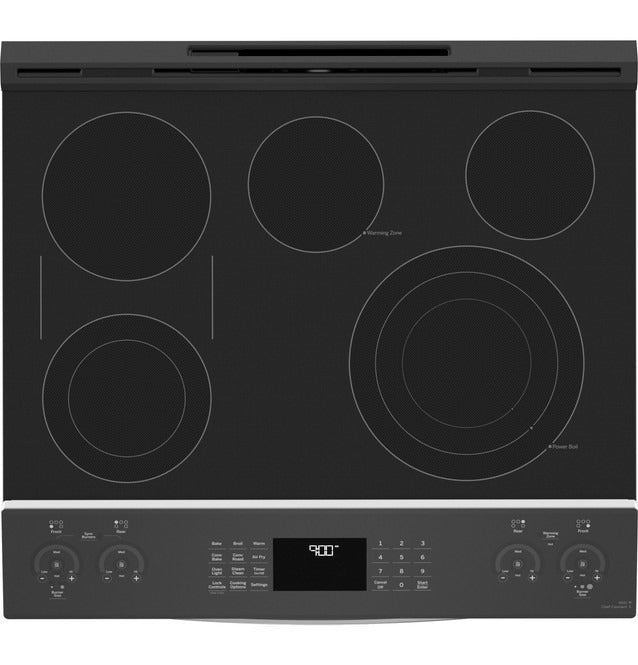 PSS93YPFS GE Profile 30" Fingerprint Resistant Stainless Steel Smart Slide-In Electric Convection Range