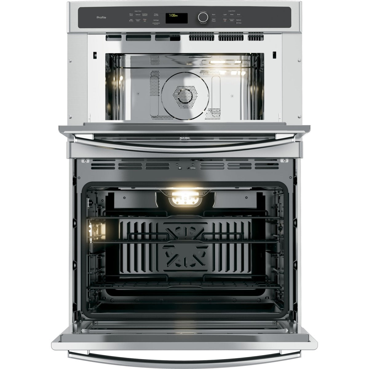 PT7800SHSS GE Profile 30-inch Built-In Combination Double Wall Oven with Convection and Microwave – Stainless Steel