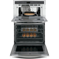 PT7800SHSS GE Profile 30-inch Built-In Combination Double Wall Oven with Convection and Microwave – Stainless Steel
